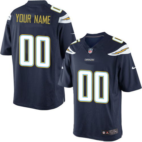 Men's Limited Nike Jersey Navy Blue Home - Customized NFL Los Angeles Chargers